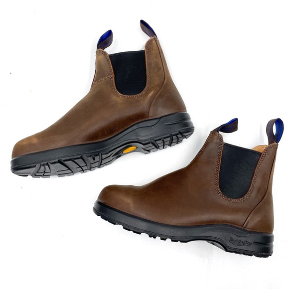 Blundstone 2250 Chelsea Boots Thermal Brown Leather Elastic Pull On Ankle Sz 8.5 - Picture 6 of 10